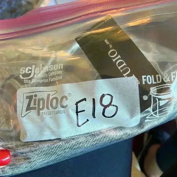 Studio Womens Top Metallic Silver S Long Sleeves Deep Cuff Center Ruching Dressy - Picture 13 of 13